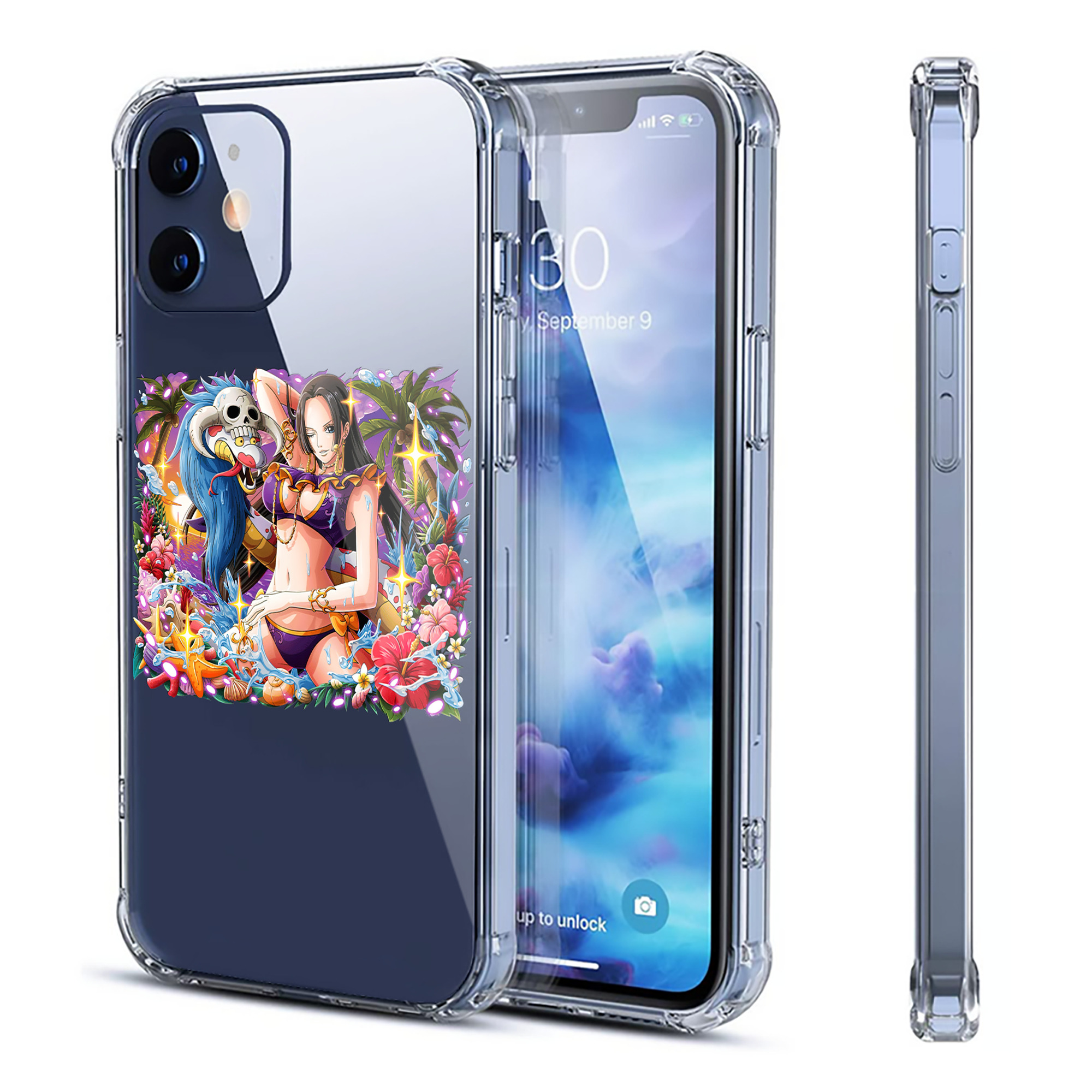 （画像用） ワンピース ボア・ハンコック ONE PIECE Boa·Hancock 【iPhone 12シリーズ対応】透明スマホケース（クリアソフトケース）